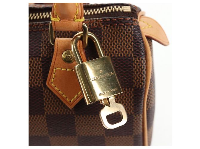 LOUIS VUITTON Mini Speedy Borsa a Mano Damier Ebene LV Auth 137150S - vista 20