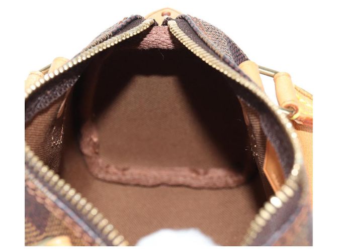 LOUIS VUITTON Mini Speedy Borsa a Mano Damier Ebene LV Auth 137150S - vista 23