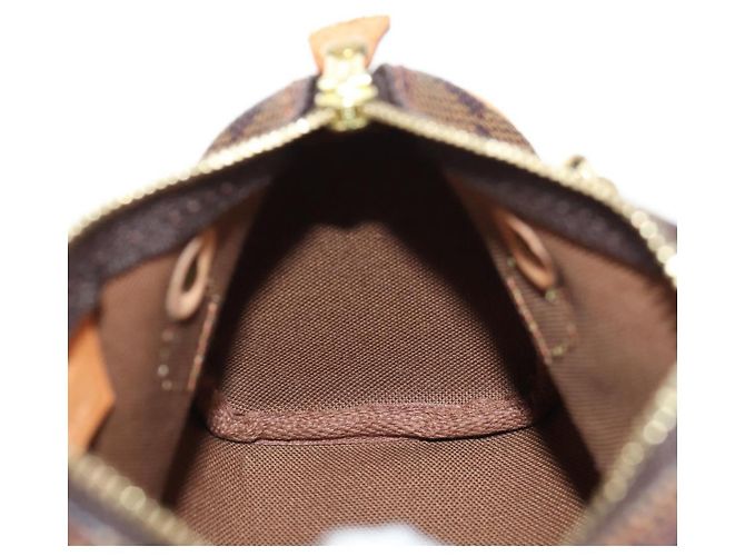 LOUIS VUITTON Mini Speedy Borsa a Mano Damier Ebene LV Auth 137150S - vista 24