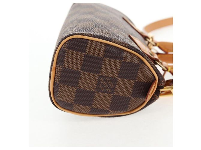 LOUIS VUITTON Mini Speedy Borsa a Mano Damier Ebene LV Auth 137150S - vista 4