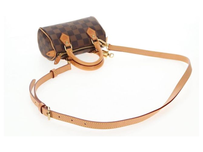 LOUIS VUITTON Mini Speedy Borsa a Mano Damier Ebene LV Auth 137150S - vista 8