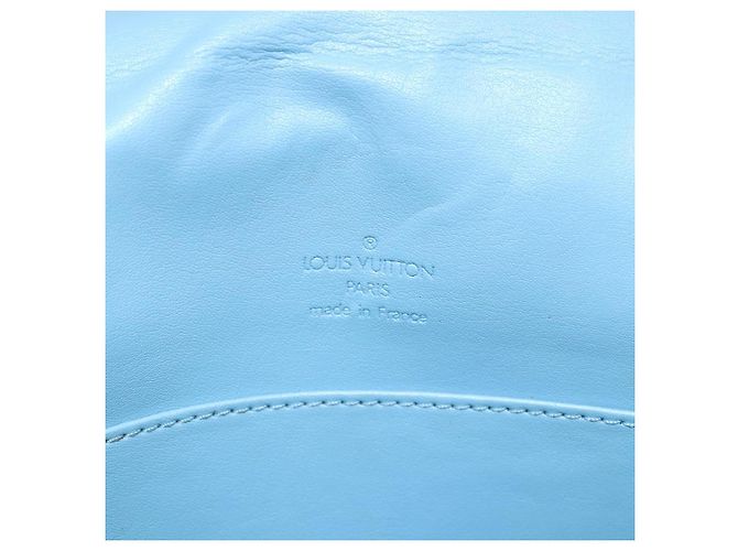 LOUIS VUITTON Borsa Thompson Street Monogram Vernis Blu Baby M91009 Auth 146149 Blu chiaro - vista 17