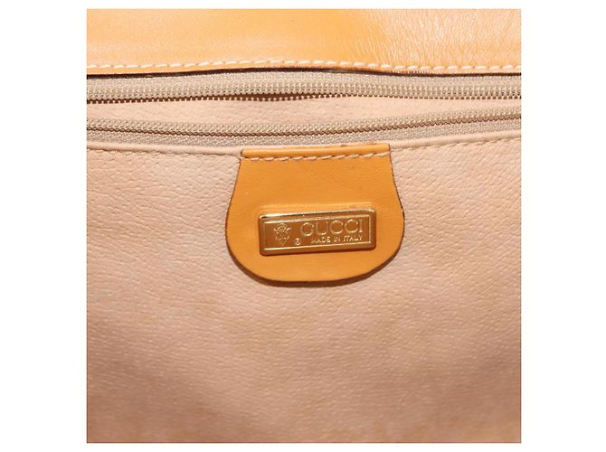 Gucci Borsa a Spalla Micro GG Supreme PVC Beige Oro 004 261 1923 Auth ep10957 D'oro - vista 16