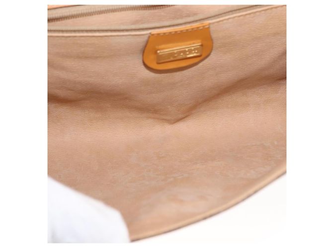 Gucci Borsa a Spalla Micro GG Supreme PVC Beige Oro 004 261 1923 Auth ep10957 D'oro - vista 17
