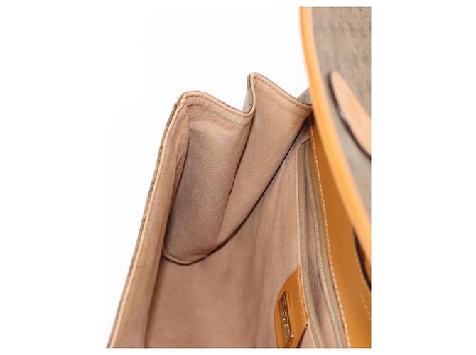 Gucci Borsa a Spalla Micro GG Supreme PVC Beige Oro 004 261 1923 Auth ep10957 D'oro - vista 19
