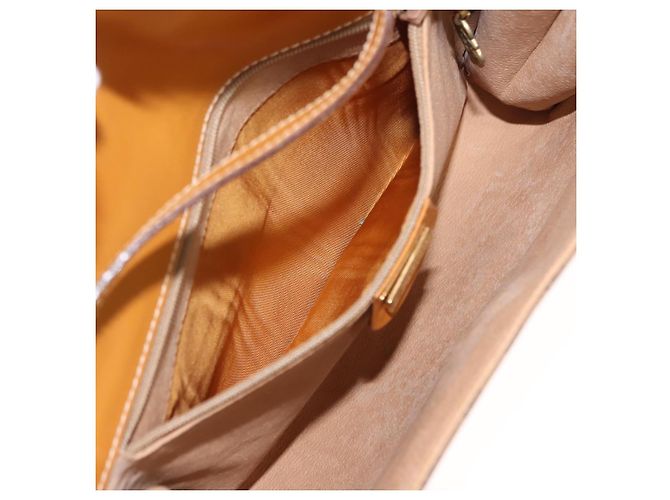 Gucci Borsa a Spalla Micro GG Supreme PVC Beige Oro 004 261 1923 Auth ep10957 D'oro - vista 20