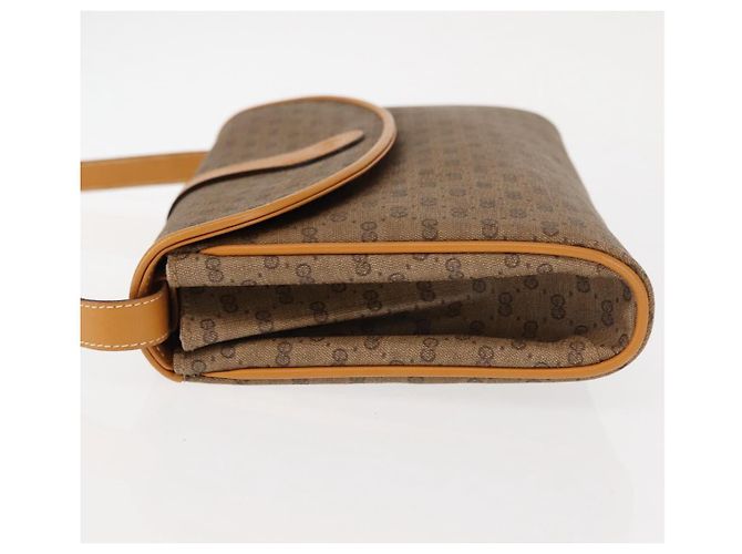 Gucci Borsa a Spalla Micro GG Supreme PVC Beige Oro 004 261 1923 Auth ep10957 D'oro - vista 5