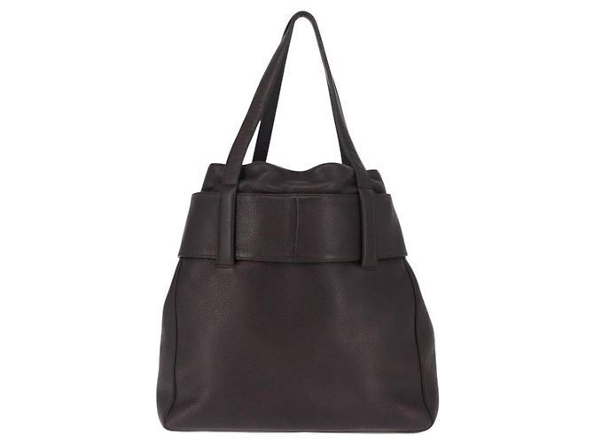 Cartier Borsa Tote Trinity in pelle marrone e oro Auth 145998 D'oro - vista 3