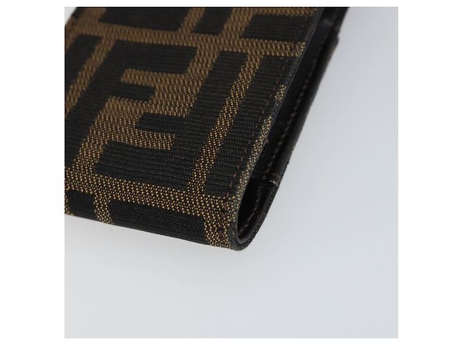 FENDI Zucca Canvas Cigarette Case Black Brown Auth yk20111V - view 15