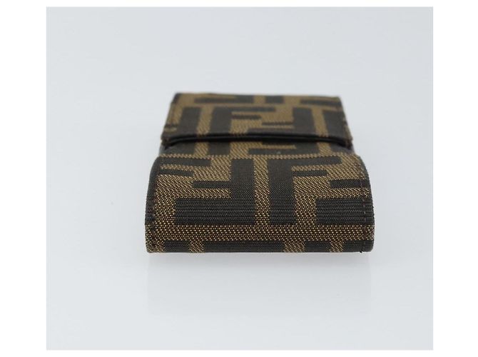 FENDI Zucca Canvas Cigarette Case Black Brown Auth yk20111V - view 5