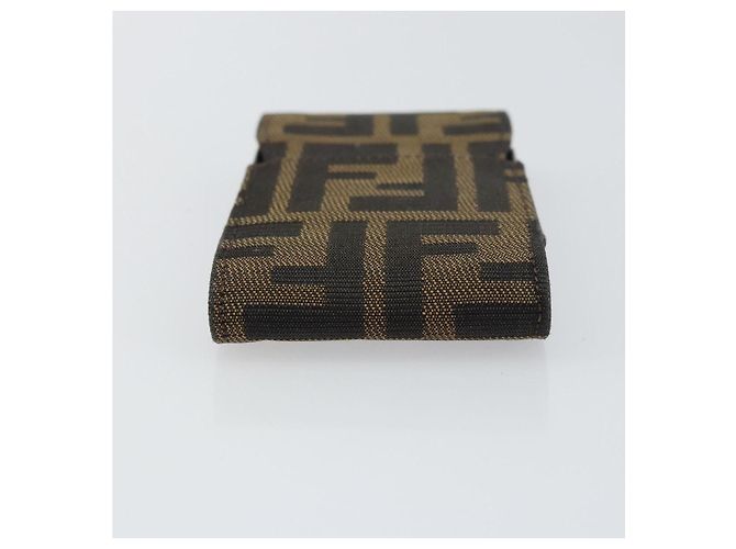 FENDI Zucca Canvas Cigarette Case Black Brown Auth yk20111V - view 6