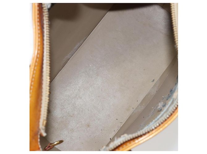 LOUIS VUITTON Borsa a Mano Houston Monogram Vernis Beige M91004 LV Auth bs31721 - vista 10