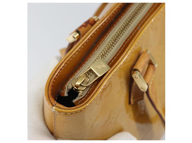 LOUIS VUITTON Borsa a Mano Houston Monogram Vernis Beige M91004 LV Auth bs31721 - vista 19