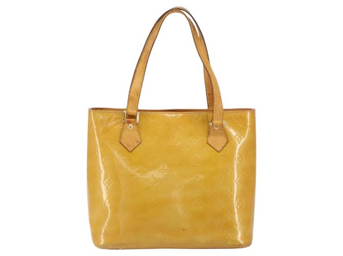 LOUIS VUITTON Borsa a Mano Houston Monogram Vernis Beige M91004 LV Auth bs31721 - vista 2