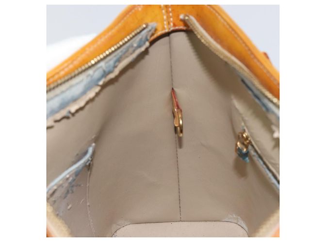 LOUIS VUITTON Borsa a Mano Houston Monogram Vernis Beige M91004 LV Auth bs31721 - vista 22