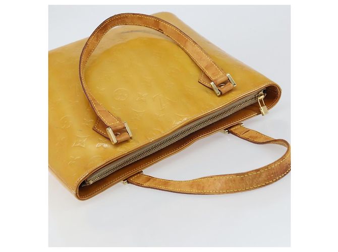 LOUIS VUITTON Borsa a Mano Houston Monogram Vernis Beige M91004 LV Auth bs31721 - vista 6