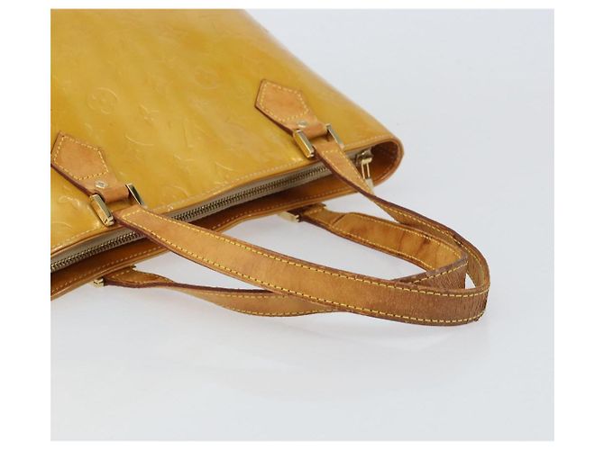 LOUIS VUITTON Borsa a Mano Houston Monogram Vernis Beige M91004 LV Auth bs31721 - vista 7