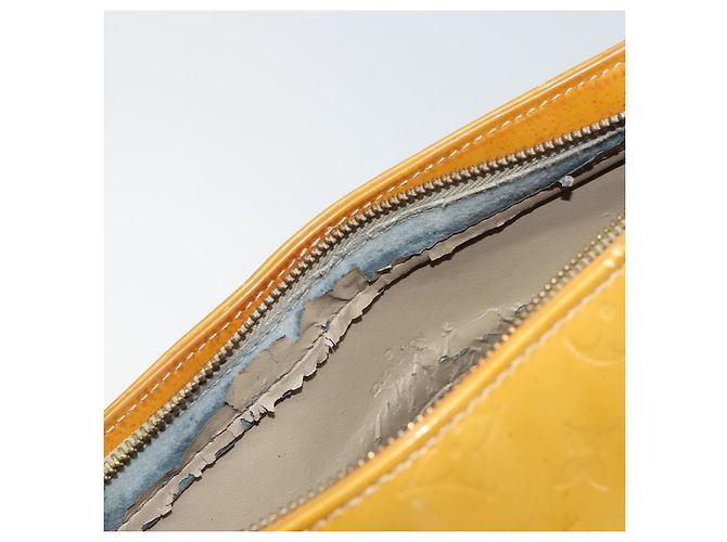 LOUIS VUITTON Borsa a Mano Houston Monogram Vernis Beige M91004 LV Auth bs31721 - vista 9