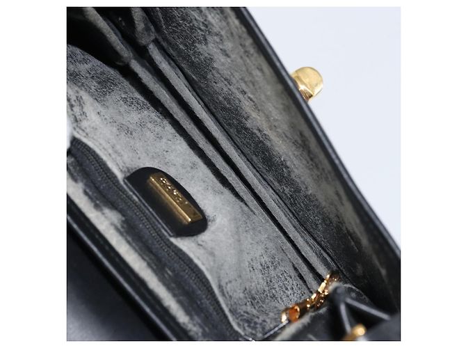 Gucci Borsa a Spalla GG Supreme in PVC Pelle Nera Oro 001 084 0905 Auth BA8623 Nero D'oro - vista 11