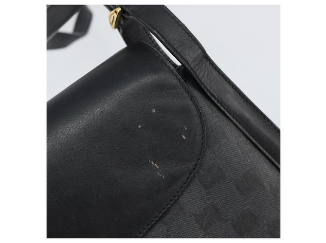 Gucci Borsa a Spalla GG Supreme in PVC Pelle Nera Oro 001 084 0905 Auth BA8623 Nero D'oro - vista 17