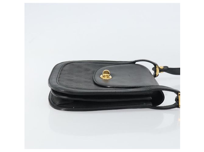 Gucci Borsa a Spalla GG Supreme in PVC Pelle Nera Oro 001 084 0905 Auth BA8623 Nero D'oro - vista 3