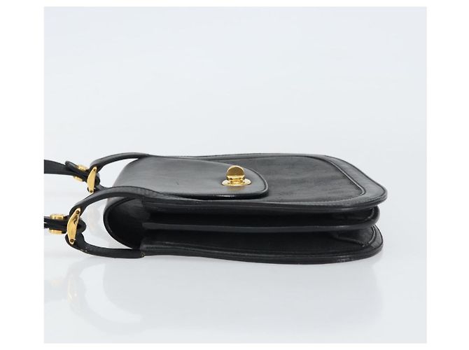 Gucci Borsa a Spalla GG Supreme in PVC Pelle Nera Oro 001 084 0905 Auth BA8623 Nero D'oro - vista 4