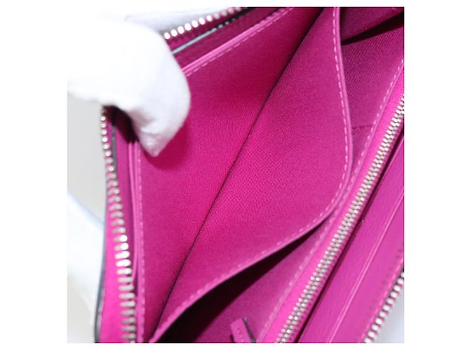 FENDI Portafoglio Lungo con Zip in Pelle Rosa Blu Navy Auth bs31576 - vista 21
