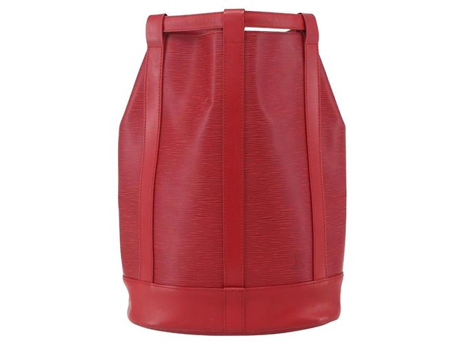 LOUIS VUITTON Borsa a Spalla Epi Randonnee PM Rossa M52357 LV Auth ka752 Rosso - vista 13