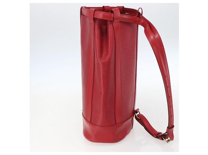 LOUIS VUITTON Borsa a Spalla Epi Randonnee PM Rossa M52357 LV Auth ka752 Rosso - vista 4