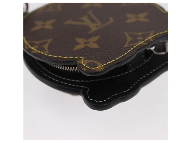LOUIS VUITTON Portachiavi Monogram L Panda Charm Bianco Nero M03397 Auth 155958SM Monogramma - vista 16