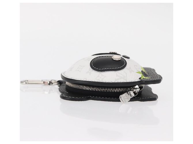 LOUIS VUITTON Portachiavi Monogram L Panda Charm Bianco Nero M03397 Auth 155958SM Monogramma - vista 4