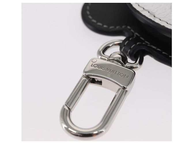LOUIS VUITTON Portachiavi Monogram L Panda Charm Bianco Nero M03397 Auth 155958SM Monogramma - vista 7