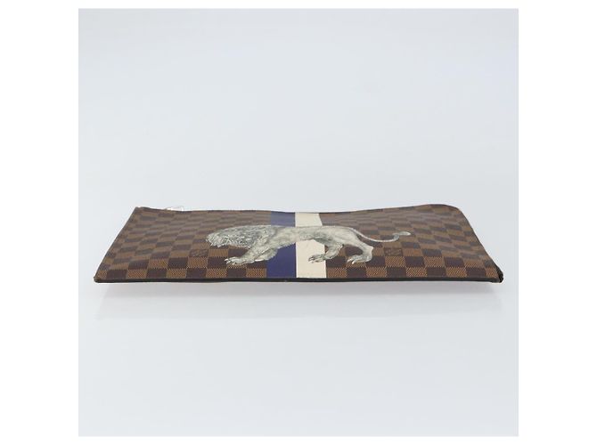LOUIS VUITTON Pochette Jules GM Damier Savannah Borsa Clutch N63345 LV Auth ti3498 Damier ebene - vista 6