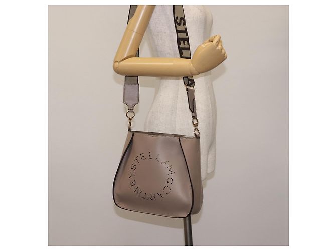 Autre Marque Stella McCartney Schultertasche aus Polyester Beige Auth BA6902 - Ansicht 20