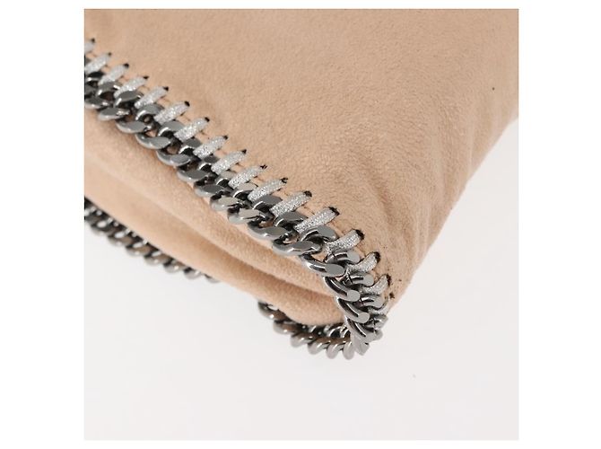 Autre Marque Borsa a Spalla Chain Fabera in Camoscio Rosa Stella McCartney Auth BA6451 - vista 12