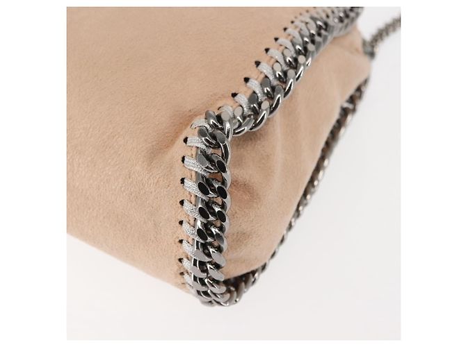 Autre Marque Borsa a Spalla Chain Fabera in Camoscio Rosa Stella McCartney Auth BA6451 - vista 13