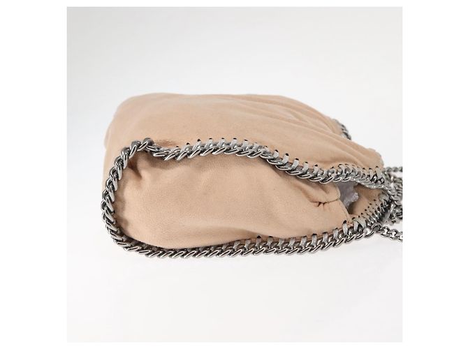 Autre Marque Borsa a Spalla Chain Fabera in Camoscio Rosa Stella McCartney Auth BA6451 - vista 4