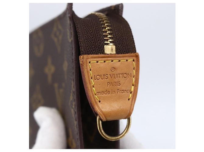 Bucket LOUIS VUITTON Monogramma Secchiello PM Pochette Accessorio LV Auth th6443 - vista 8