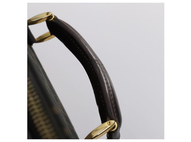 FENDI Custodia in Tela Zucca Nera Marrone Auth yk19369 Nero - vista 12