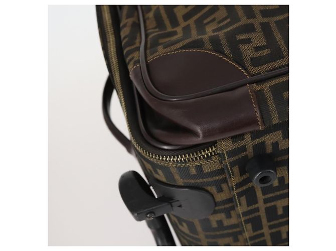 FENDI Custodia in Tela Zucca Nera Marrone Auth yk19369 Nero - vista 15