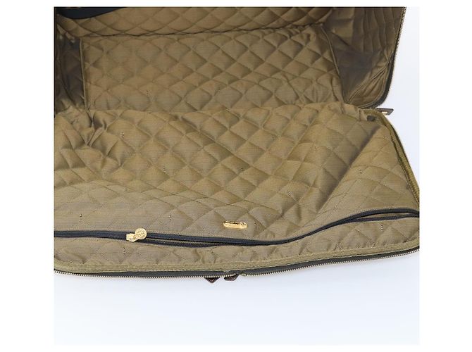 FENDI Custodia in Tela Zucca Nera Marrone Auth yk19369 Nero - vista 20