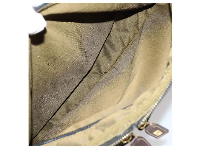 FENDI Custodia in Tela Zucca Nera Marrone Auth yk19369 Nero - vista 22