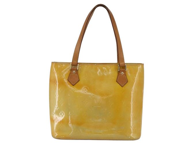 LOUIS VUITTON Borsa a Mano Monogram Vernis Houston Grigio M91053 LV Auth 155923 - vista 13