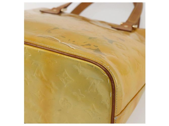 LOUIS VUITTON Borsa a Mano Monogram Vernis Houston Grigio M91053 LV Auth 155923 - vista 16