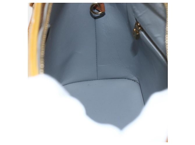 LOUIS VUITTON Borsa a Mano Monogram Vernis Houston Grigio M91053 LV Auth 155923 - vista 21
