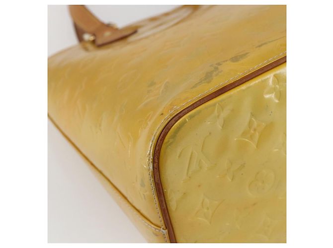 LOUIS VUITTON Borsa a Mano Monogram Vernis Houston Grigio M91053 LV Auth 155923 - vista 9