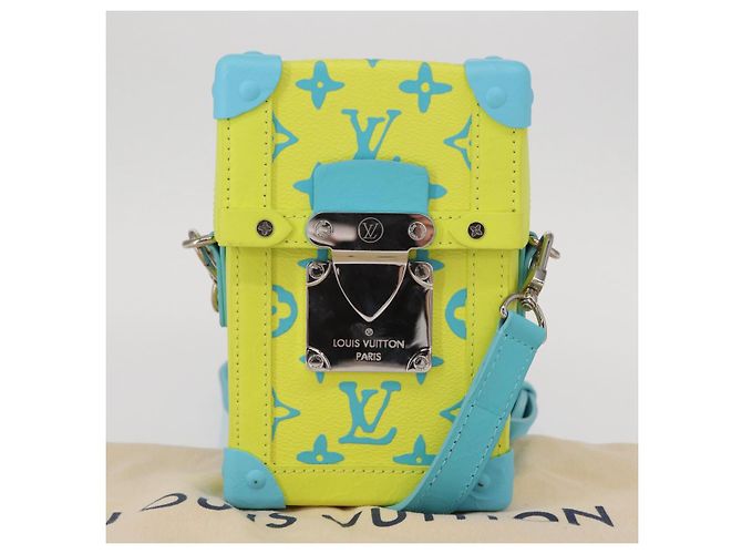 LOUIS VUITTON Borsa Trunk Vertical Playground Monogram Gialla M82007 Auth 151204SM - vista 12