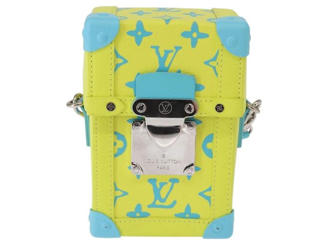 LOUIS VUITTON Borsa Trunk Vertical Playground Monogram Gialla M82007 Auth 151204SM - vista 13