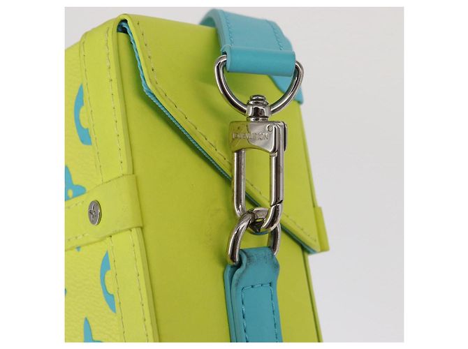 LOUIS VUITTON Borsa Trunk Vertical Playground Monogram Gialla M82007 Auth 151204SM - vista 19