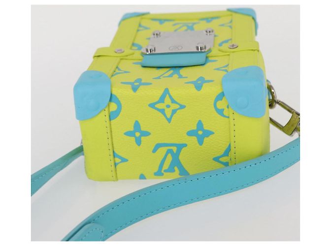 LOUIS VUITTON Borsa Trunk Vertical Playground Monogram Gialla M82007 Auth 151204SM - vista 6